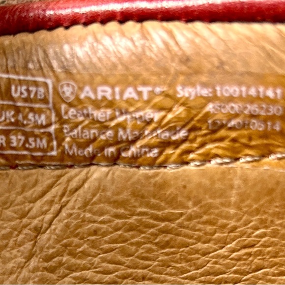 Ariat Women's Size 7B Giraffe Ruby Loafers Boat Shoes Premium Suede and Leather - Picture 5 of 12